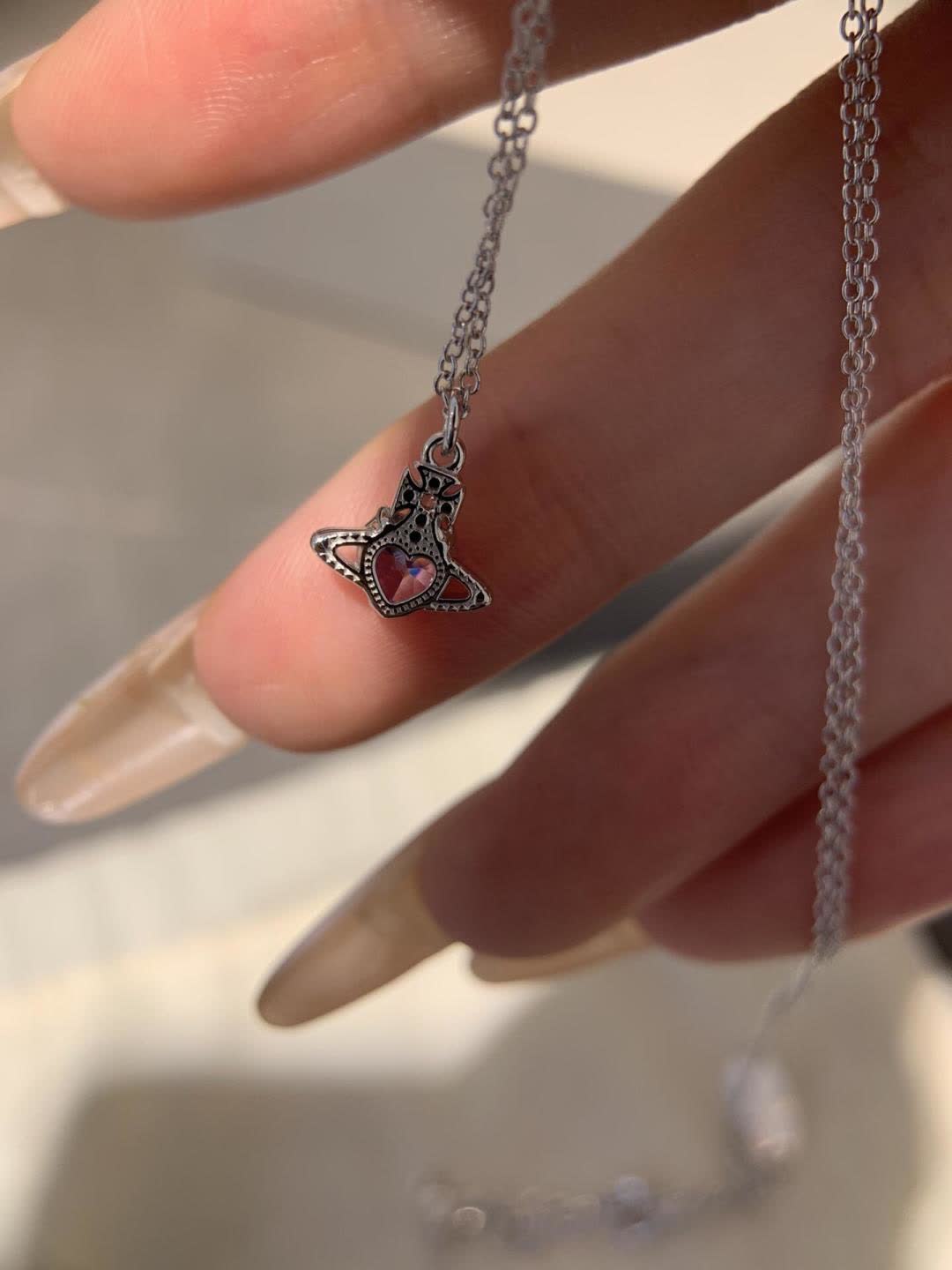 Vivienne Westwood Silver UFO Pendant Necklace
